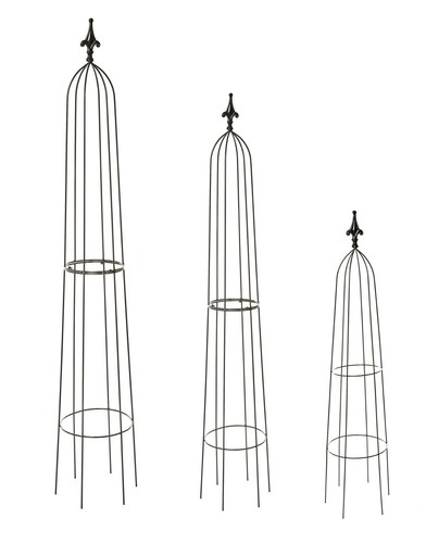 Garden obelisks climbing metal - garden,