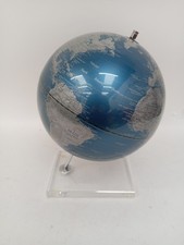 Decorative World Globe With Stand Blue/Silver-Tone Home Decor Collectable 41cm