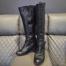 Clarks Women's Knee High Leather Boots Brown, UK Size 6