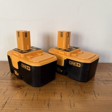 Ryobi One+ BPP-1817M 18v Ni-Cd Batteries x 2 Rechargeable One Plus Works Battery