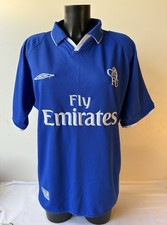 Chelsea FC Umbro Fly Emirates Home Football Jersey Vapa-tech Sz M