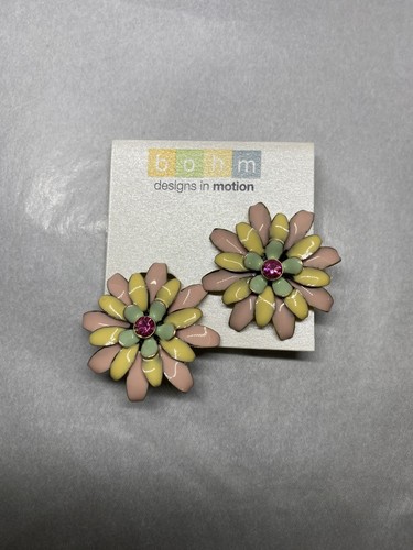 Bohm flower clip earrings - clip, on