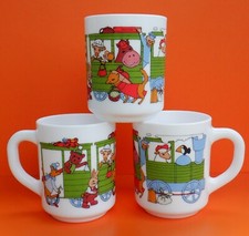 Vintage Steam Train Mugs x3