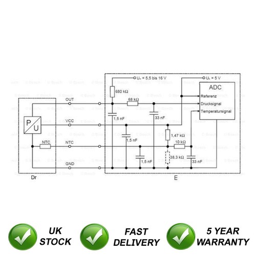 Map sensor sjr fits vauxhall - sensor,