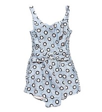 1950s Swimsuit | 1950s Spotty Cotton Swimsuit Bathing Suit Size 8/10 | Swimwear