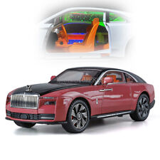 1/24 Diecast Vehicle Rolls-Royce Spectre Model Car Toy Kids Sound Light Toy Gift