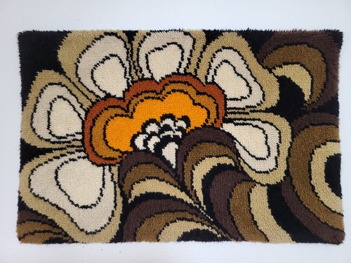 Handmade wool wall hanging rug