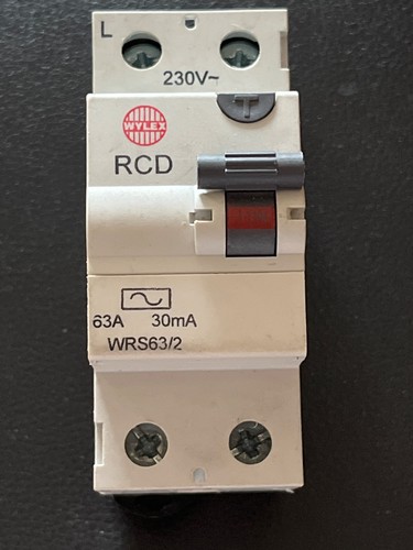 Wylex wrs63 63a - wrs63/2, rcd
