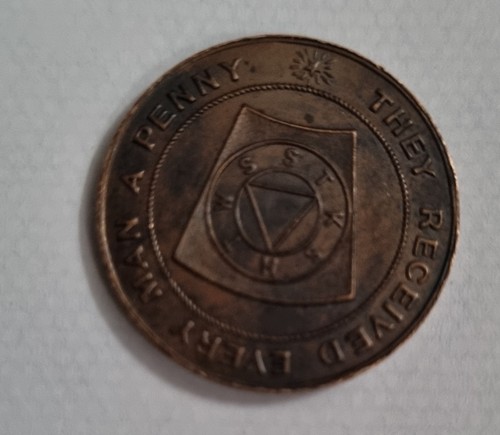 Masonic penny token grand - masonic,