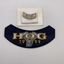 1999 Harley Davidson Owners Group HOG Patch and Pin Set