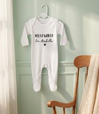 PERSONALISED unisex babygrow