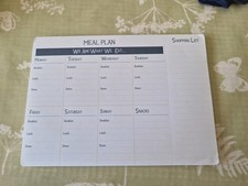 Magnetic Meal Planner and Shopping List