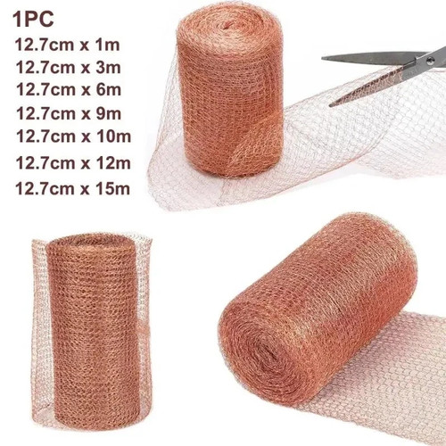 15m pure copper - copper, knitted