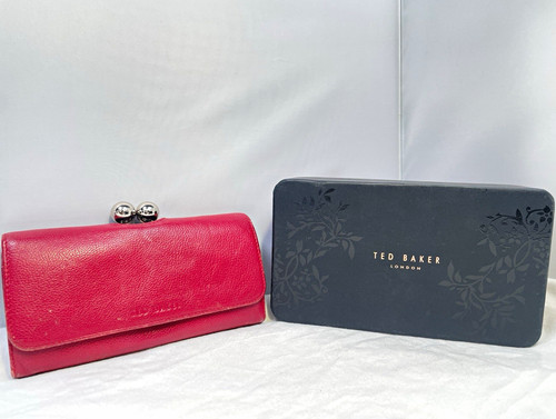 Ted baker red leather clutch - baker,