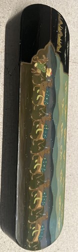 Antique hand painted wooden - antique,
