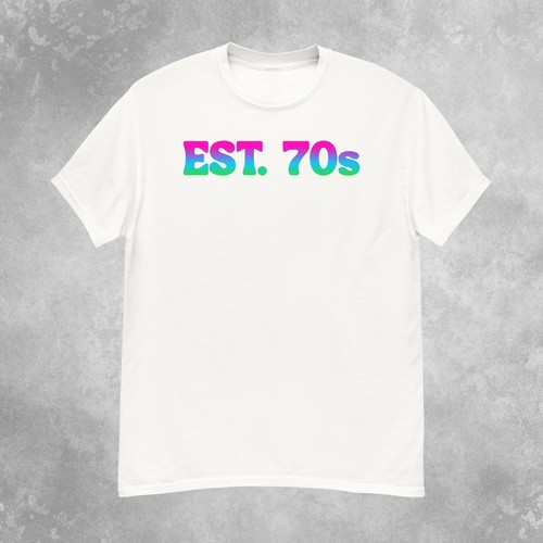 Colorful est 70s shirt mens - colorful,