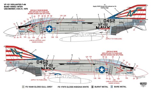 Milspec mcdonnell f 4n - 1/48, f-4n