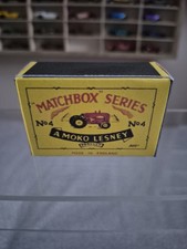 MATCHBOX MOKO LESNEY NO 4B REPRO BOX  MASSEY HARRIS TRACTOR