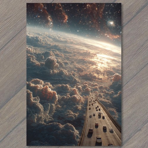 Postcard cosmic highway - postcard,