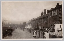 OXENHOPE Shaw Lane, Yorkshire RP Postcard Postally Used 1909