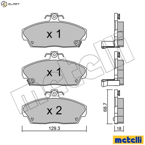 Brake pad set - brake, disc