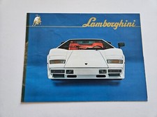 LAMBORGHINI COUNTACH LP500 S SALES BROCHURE 1983 1984