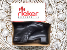 Rieker Black Leather Ankle