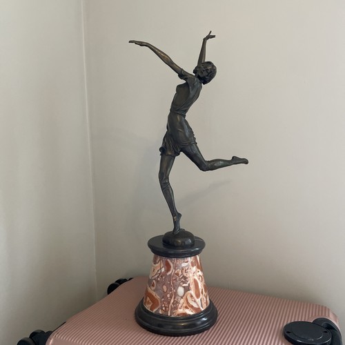 Art deco bronze - art, marble