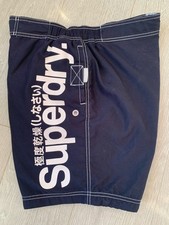 Superdry Swim Shorts Mens Navy XXL Board Shorts Pockets Surf Sports