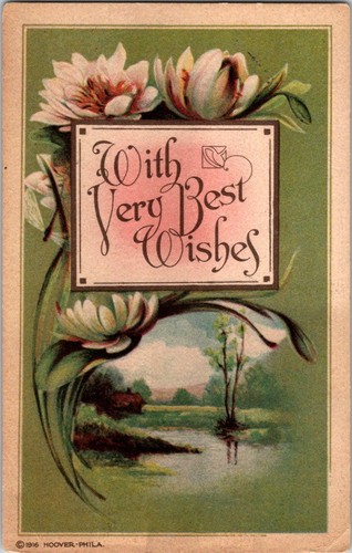 With very best wishes - wishes, white
