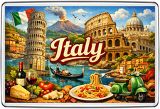 Italy Rome Pisa Colosseum
