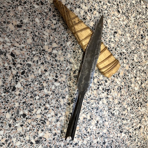 Gambian spear head with - head,