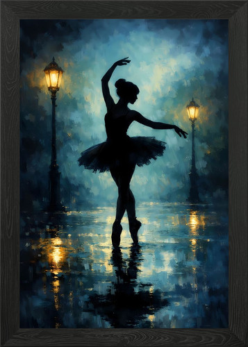 Ballerina dancing the rain - in,