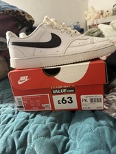 Nike White Black Court Women's