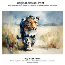 Leopard In Tall Grass | 5"x7"