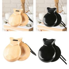 2x Wooden Castanets Spanish