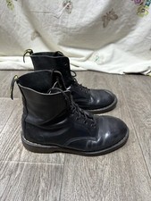 Doc Marten Black Lace Up Boots UK 8 *No Insole As Seen*