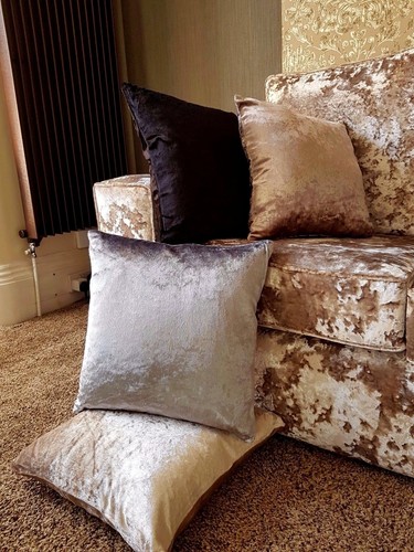 Velour velvet large cushions - velour,