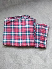 Marks And Spencer Double Brushed Cotton Duvet Set  Red Check