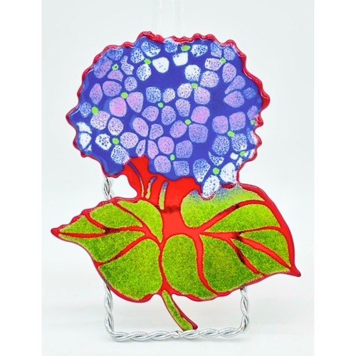 Hand blown glass hydrangea - hand,