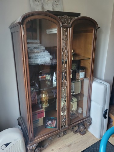 Vintage display cabinet glass - vintage,