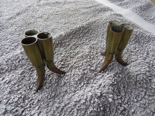 Brass trench art - x,
