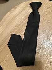 Ex Police Black Clip on Tie