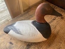 Antique Vintage Primitive large carved wooden Duck decoy
