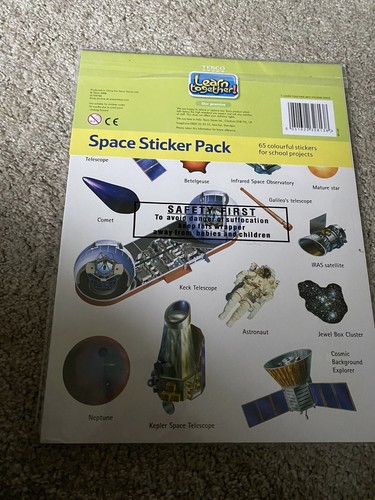 Childrens space sticker - space,