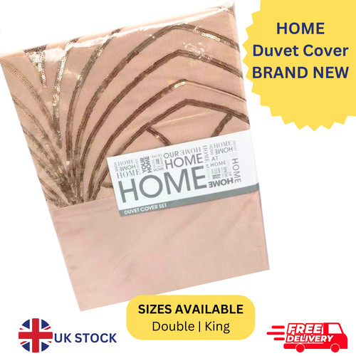 Blush pink sequin - double, duvet