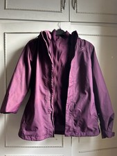 Purple Size 12 Karrimor Women’s Waterproof Coat And Fleece Jacket