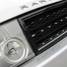 Gloss Black SUPERCHARGED style front grille for Range Rover L322 2002-2005