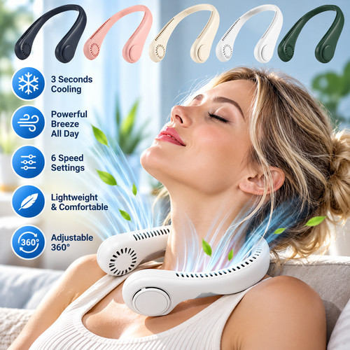 Portable bladeless neck fan - bladeless,