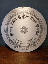 Barometer Silvered Dial